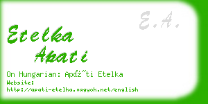 etelka apati business card